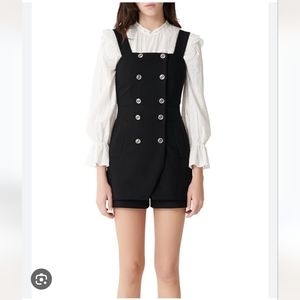 Maje Black playsuit